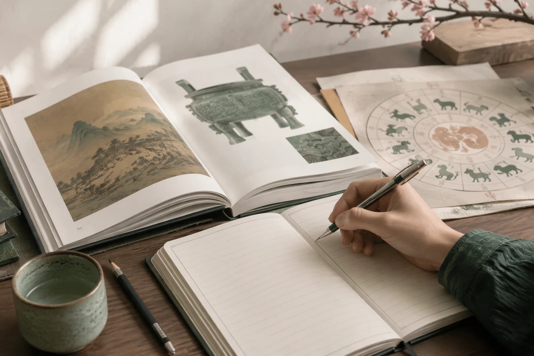 Older learner writing